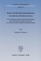 Recht und Rechtskommunikation in modernen Rechtssystemen - Kabanov, Stanislav