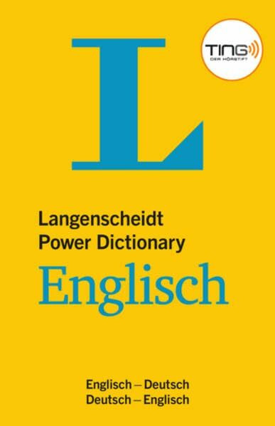 Langenscheidt Power Dictionary Englisch TING - Buch (TING-Ausgabe): Englisch-Deutsch/Deutsch-Englisch: Englisch-Deutsch, Deutsch-Englisch. 80.000 ... Wendungen (Langenscheidt Power Wörterbücher)