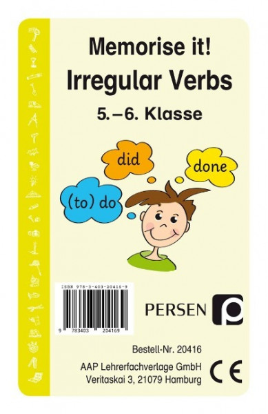 Memorise it! Irregular Verbs