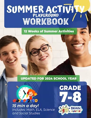 Summer Activity Playground Grade 7-8: 12 Weeks of Summer Activities - Math, ELA, Science, Reading and Social Studies