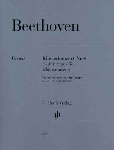 Klavierkonzert Nr. 4 G-dur op. 58; Klavierauszug: Instrumentation: 2 Pianos, 4-hands, Piano Concertos (G. Henle Urtext-Ausgabe)