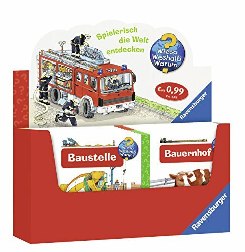 Verkaufs-Kassette "Ravensburger Minis 64 - Wieso? Weshalb? Warum? Nr. 7": Baustelle/Feuerwehr/Tierkinder/Bauernhof