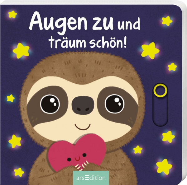 Augen zu und träum schön!: Allererstes Schieberbuch zur guten Nacht für Kinder ab 12 Monaten
