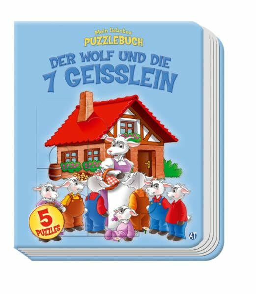 Der Wolf und die sieben Geisslein: Mein liebstes Puzzlebuch