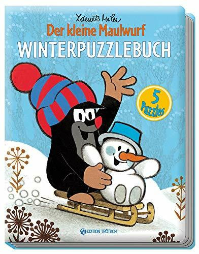 Winter-Puzzlebuch "Der kleine Maulwurf": 5 Puzzles