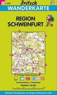 Region Schweinfurt 1 : 50 000. Fritsch Wanderkarte