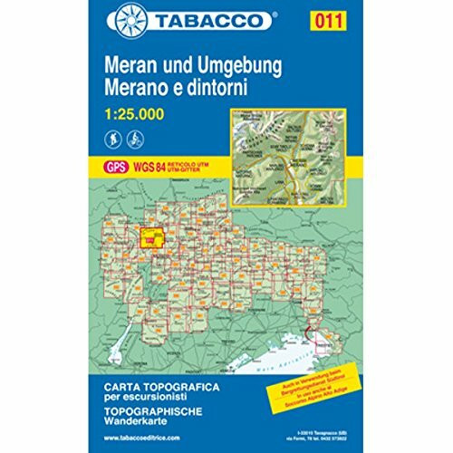 Athesia Meran Und Umgebung, Wanderkarte Tabacco 011. 1, 25000, Gps. Utm-Gitter (Carte Topografiche Per ...