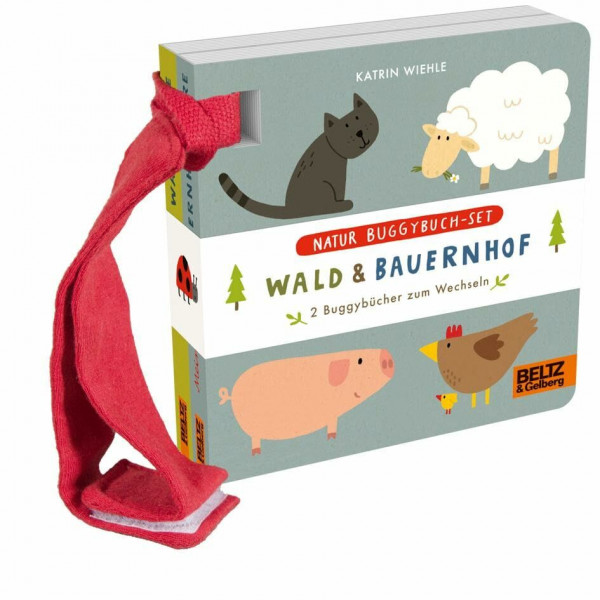 Natur Buggybuch-Set: Wald und Bauernhof: 2 Buggybücher zum Wechseln