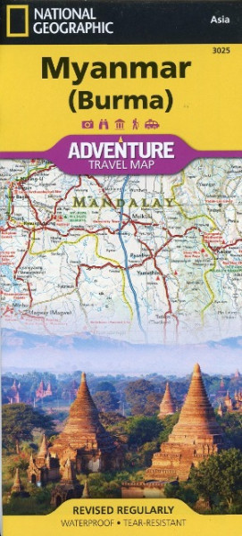 Touristische Karte Myanmar ( Burma) 1:148 0000
