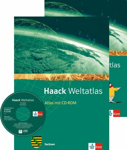 Haack Weltatlas. Ausgabe Sachsen Sekundarstufe I: Atlas mit CD-ROM und Arbeitsheft Kartenlesen Klasse 5-10
