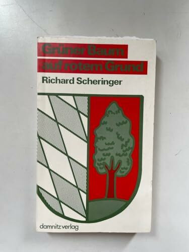 Grüner Baum auf rotem Grund