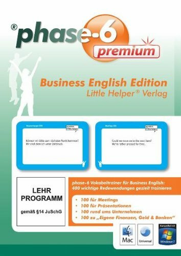 phase6 Business English Edition, Little Helper® Verlag: Vokabeltrainer phase6 premium mit 400 wichtigen Wörtern und Sätzen für business English