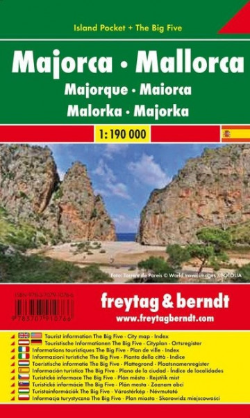 Mallorca 1 : 190 000. Island Pocket + The Big Five