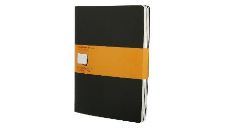 Moleskine Cahier Extra Large liniert schwarz. 3er Pack