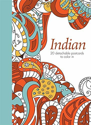 Indian: 20 Detachable Postcards to Color in
