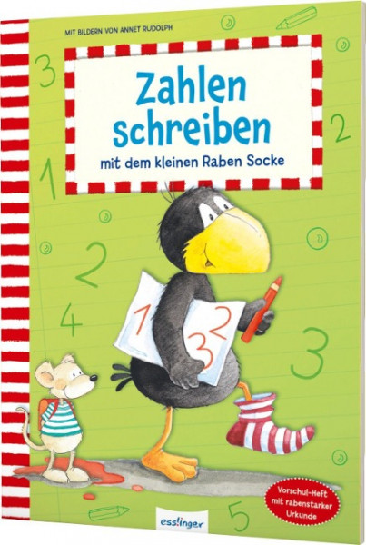 Zahlen schreiben mit dem kleinen Raben Socke