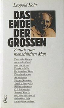 Das Ende der Grossen. Zurück zum menschlichen Mass