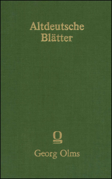 Altdeutsche Blätter, von Moritz Haupt und Heinrich Hoffmann [August Heinrich Hoffmann von Fallersleben]. 2 Bde. in 1 Band.