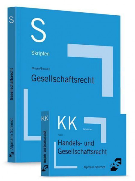 Paket Alpmann, Skript Gesellschaftsrecht + Haack, Karteikarten Handels- und Gesellschaftsrecht