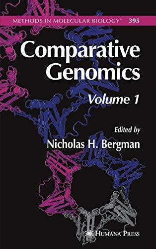 Comparative Genomics: Volume 1 (Methods in Molecular Biology, 395, Band 395)