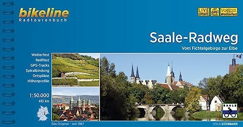 Saale-Radweg: Vom Fichtelgebirge zur Elbe, 1:50.000, 410 km, wetterfest/reißfest, GPS-Tracks Download, LiveUpdate (Bikeline Radtourenbücher)