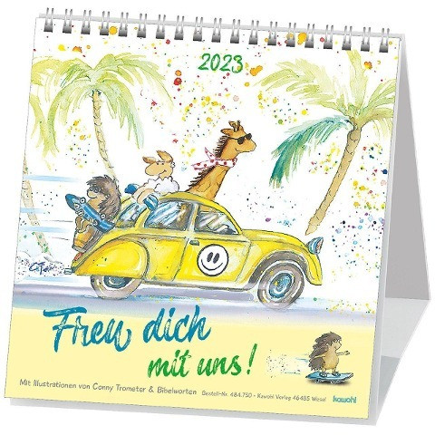 Freu dich mit 2023 Postkarten-Kalender