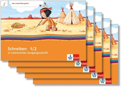 Mein Anoki-Übungsheft. Schreiben in Lateinischer Ausgangsschrift. Schreiblehrgang Klasse 1/2 (5-er Paket)