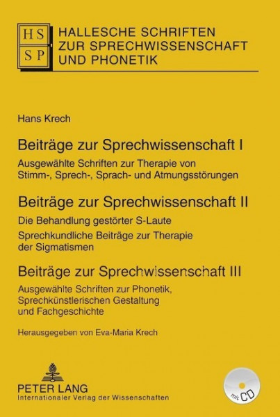 Beiträge zur Sprechwissenschaft I-III