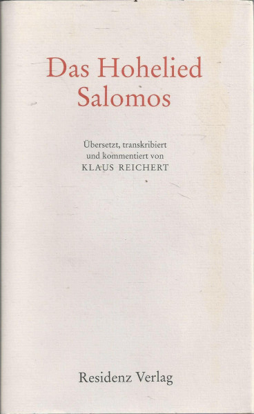 Das Hohelied Salomos