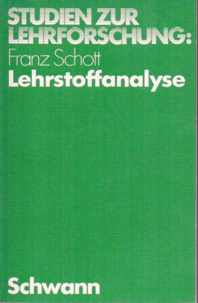 Lehrstoffanalyse