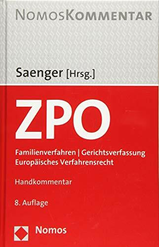 Zivilprozessordnung: Familienverfahren | Gerichtsverfassung | Europäisches Verfahrensrecht