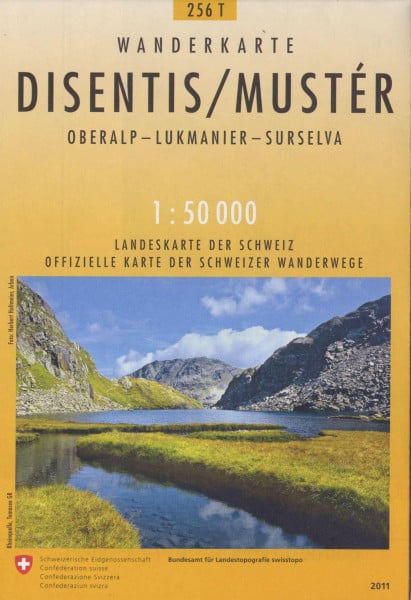 256T Disentis / Mustér Wanderkarte: Oberalp - Lukmanier - Surselva: Oberalp - Lukmanier - Surselva. Offizielle Wanderkarte der SAW (Wanderkarten 1:50 000)