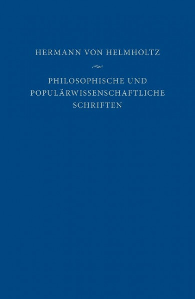 Philosophische und populärwissenschaftliche Schriften 3 Bände
