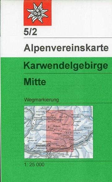 DAV Alpenvereinskarte 05/2 Karwendelgebirge Mitte 1 : 25 000