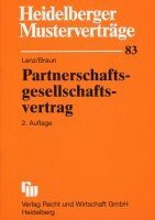 Heidelberger Musterverträge, H.83, Partnerschaftsgesellschaftsvertrag