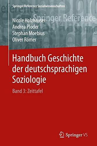 Handbuch Geschichte der deutschsprachigen Soziologie: Band 3: Zeittafel (Springer Reference Sozialwissenschaften, Band 3)