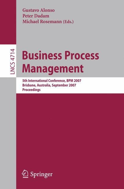 Business Process Management - Alonso, Gustavo