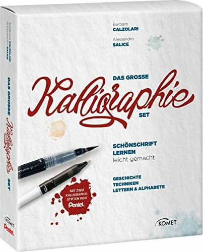 Das große Kalligraphie-Set - Schönschrift lernen leicht gemacht: Buch mit 2 Kalligraphie-Stiften von Pentel: Schönschrift lernen leicht gemacht. ... Mit 2 Kalligraphie-Stiften von Pentel