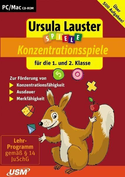 Ursula Lauster: Neue Konzentrationsspiele für die 1 und 2. Klasse