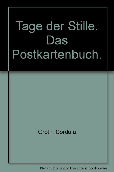 Tage der Stille, 20 Bild-Text-Karten