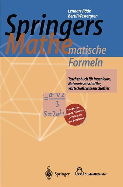 Springers Mathematische Formeln: Taschenbuch für Ingenieure, Naturwissenschaftler, Wirtschaftswissen
