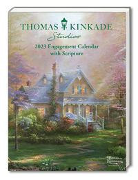 Thomas Kinkade Studios 12-Month 2023 Monthly/Weekly Engagement Calendar with Scr