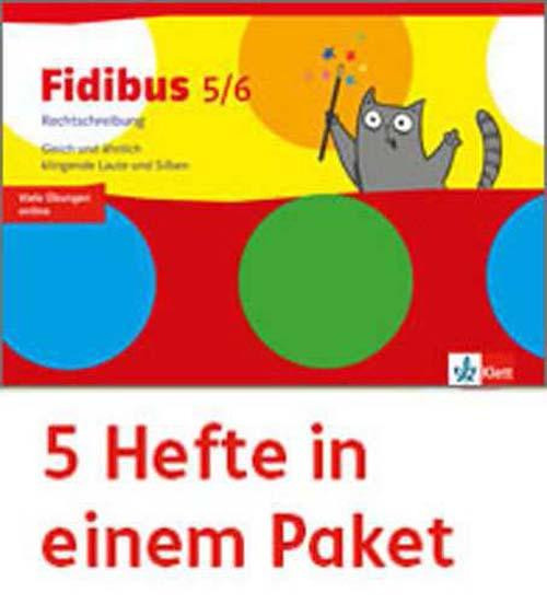 Fidibus 5/6. Arbeitsheft Rechtschreibung - Rechtschreibstrategien. 5-er Paket
