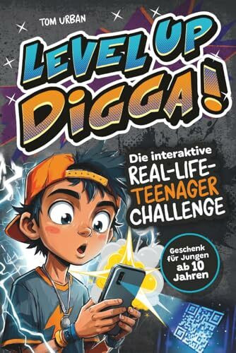 LEVEL UP, DIGGA! Die interaktive Real-Life-Teenager-Challenge mit 101 echten Leveln & Missionen für mehr Action statt Scrollen | Geschenk für Jungen ab 10 Jahren