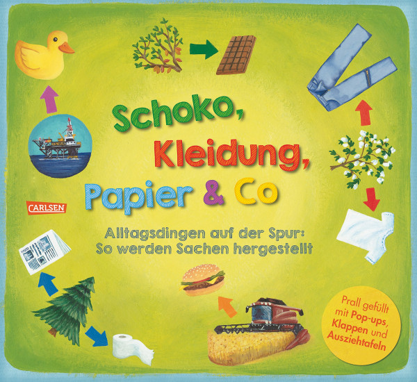 Schoko, Kleidung, Papier & Co: Alltagsdingen auf der Spur. So werden Sachen hergestellt.