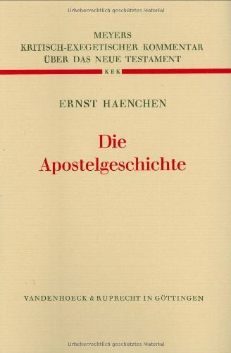 Kritisch-exegetischer Kommentar über das Neue Testament, Bd.3, Die Apostelgeschichte