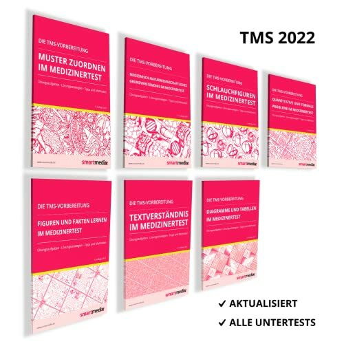 Die TMS-Vorbereitung 2023 SET: Übungsbücher zu allen Untertests für den Medizinertest in Deutschland mit Übungsaufgaben, Lösungsstrategien, Tipps und Methoden (Test für Medizinische Studiengänge)