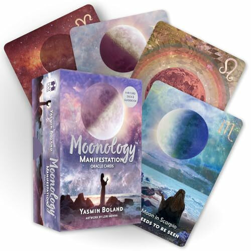 Hay House Moonology Manifestation Oracle, A 48-Card Moon Astrology Oracle Deck And Guidebook
