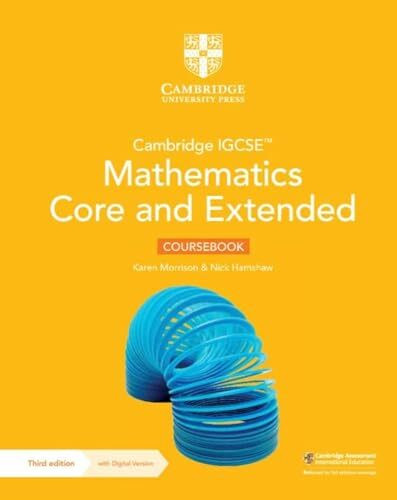 Cambridge IGCSR Core and Extended Mathematics Coursebook (Cambridge International IGCSR)