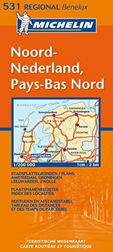 Michelin Noord-Nederland, Pays-Bas Nord (Michelin kaart - Regionaal Benelux (531))